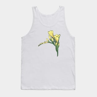 Yellow Freesia Parkinsons Therapy Art Tank Top